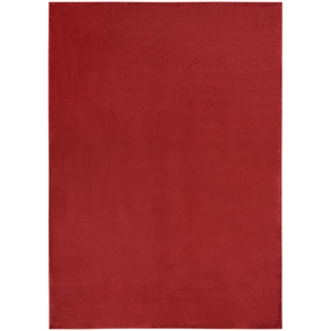 Pemberly Row Contemporary 5' x 7' Brick Red Outdoor Indoor/Outdoor Rug