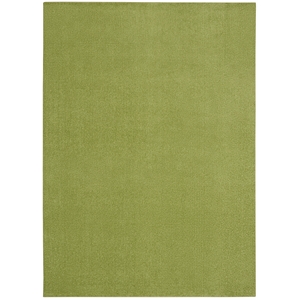 Pemberly Row Contemporary 5' x 7' Green Outdoor Indoor/Outdoor Rug