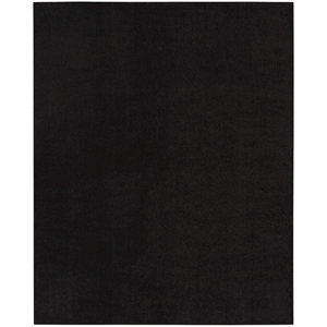 Pemberly Row Contemporary 7' x 10' Black Outdoor Indoor/Outdoor Rug