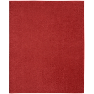 Pemberly Row Contemporary 7' x 10' Brick Red Outdoor Indoor/Outdoor Rug