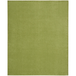 Pemberly Row Contemporary 7' x 10' Green Outdoor Indoor/Outdoor Rug