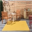 Pemberly Row Contemporary 4' x 6' Yellow Outdoor Indoor/Outdoor Rug