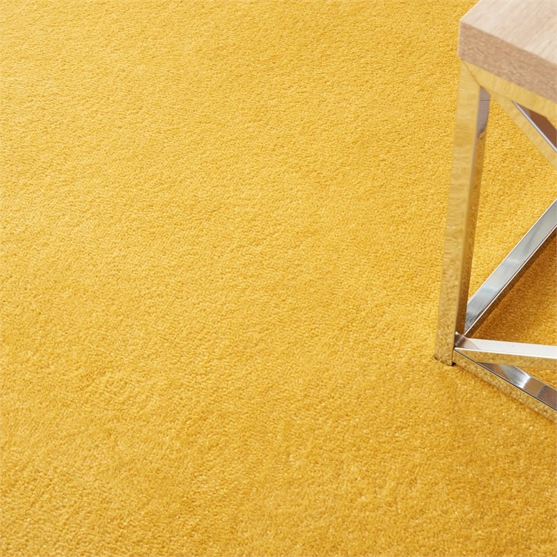 Pemberly Row Contemporary 4' x 6' Yellow Outdoor Indoor/Outdoor Rug