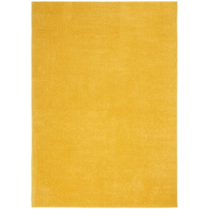 Pemberly Row Contemporary 4' x 6' Yellow Outdoor Indoor/Outdoor Rug