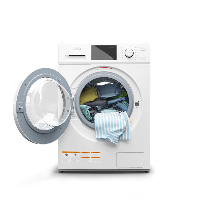 Pemberly Row 2.7 cu. ft. All-in-One Washer & Dryer Combo in White.