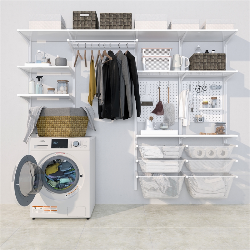 Pemberly Row 2.7 cu. ft. All-in-One Washer & Dryer Combo in White.