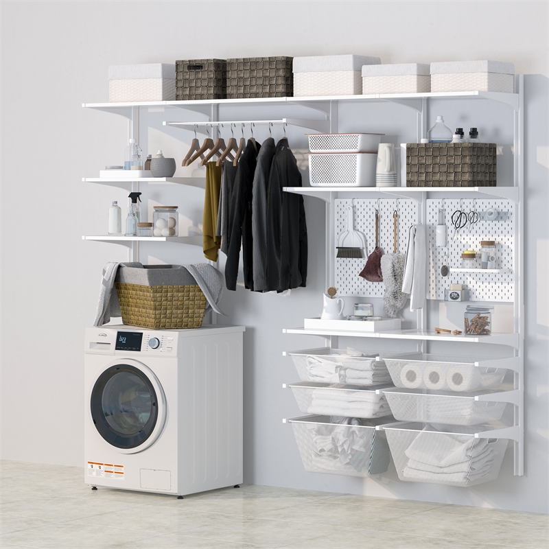 Pemberly Row 2.7 cu. ft. All-in-One Washer & Dryer Combo in White.