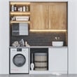 Pemberly Row 2.7 cu. ft. All-in-One Washer & Dryer Combo in White.
