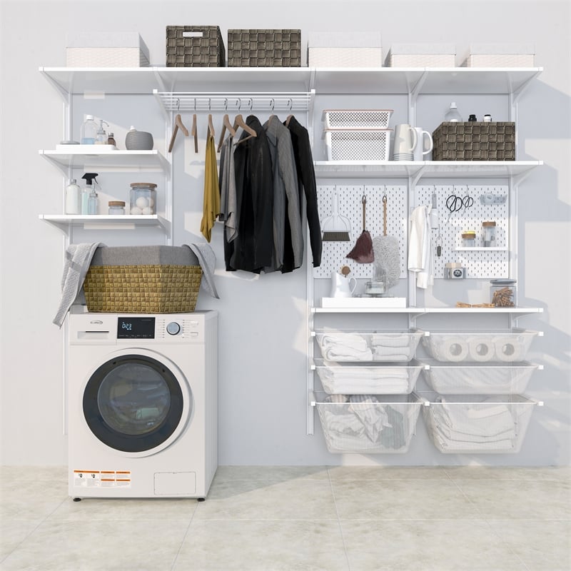 Pemberly Row 2.7 cu. ft. All-in-One Washer & Dryer Combo in White.