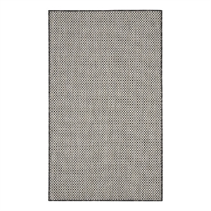 Pemberly Row 3' x 5' Ivory Charcoal Fabric Modern Area Rug (3' x 5')