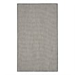 Pemberly Row 3' x 5' Ivory Charcoal Fabric Modern Area Rug (3' x 5')