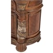 Pemberly Row Contemporary Wood Bedside Chest with Mirror-Classic Chest