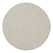 Pemberly Row 4' x Round Ivory Silver Fabric Modern Area Rug (4' Round)