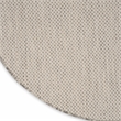 Pemberly Row Contemporary 3' x 5' Oval Ivory Silver Fabric Modern Rug