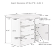 Pemberly Row 3-Piece Wood Kitchen Island w/ X-Back Stools in White
