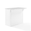 Pemberly Row Modern / Contemporary Wood MDF Kitchen Island in White