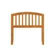 Pemberly Row Richmond Twin Wood Headboard in Light Toffee