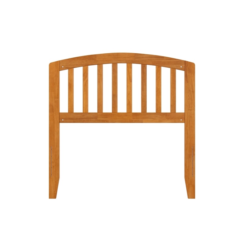 Pemberly Row Richmond Twin Wood Headboard in Light Toffee