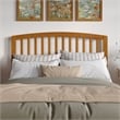 Pemberly Row Richmond Queen Wood Headboard in Light Toffee