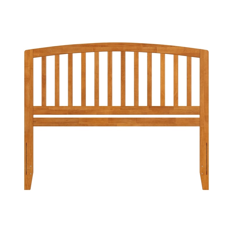 Pemberly Row Richmond Queen Wood Headboard in Light Toffee