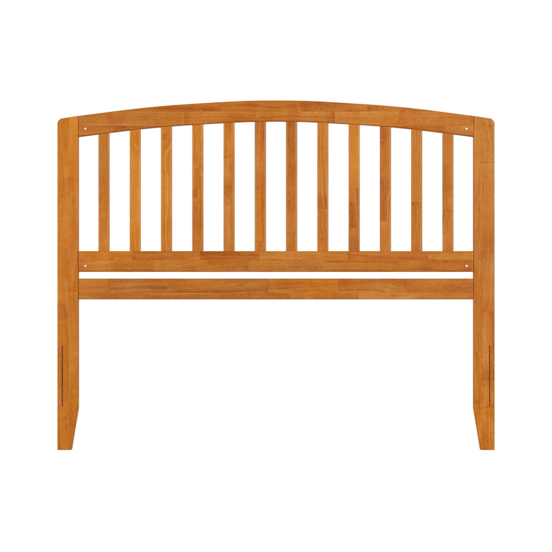 Pemberly Row Richmond Queen Wood Headboard in Light Toffee
