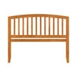 Pemberly Row Richmond Queen Wood Headboard in Light Toffee