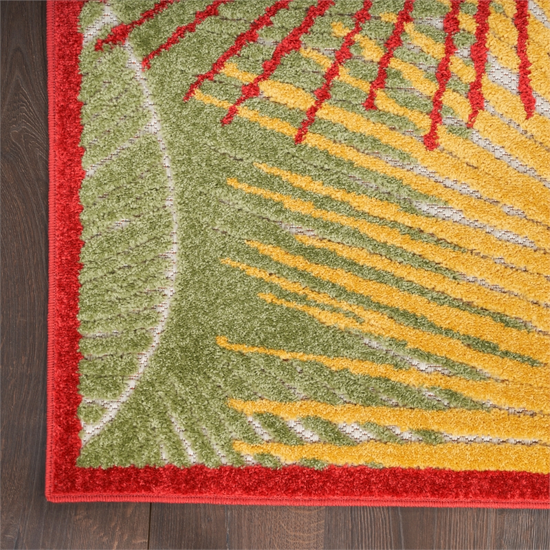 Pemberly Row Contemporary 8' x 10' Fabric Multicolor Area Rug