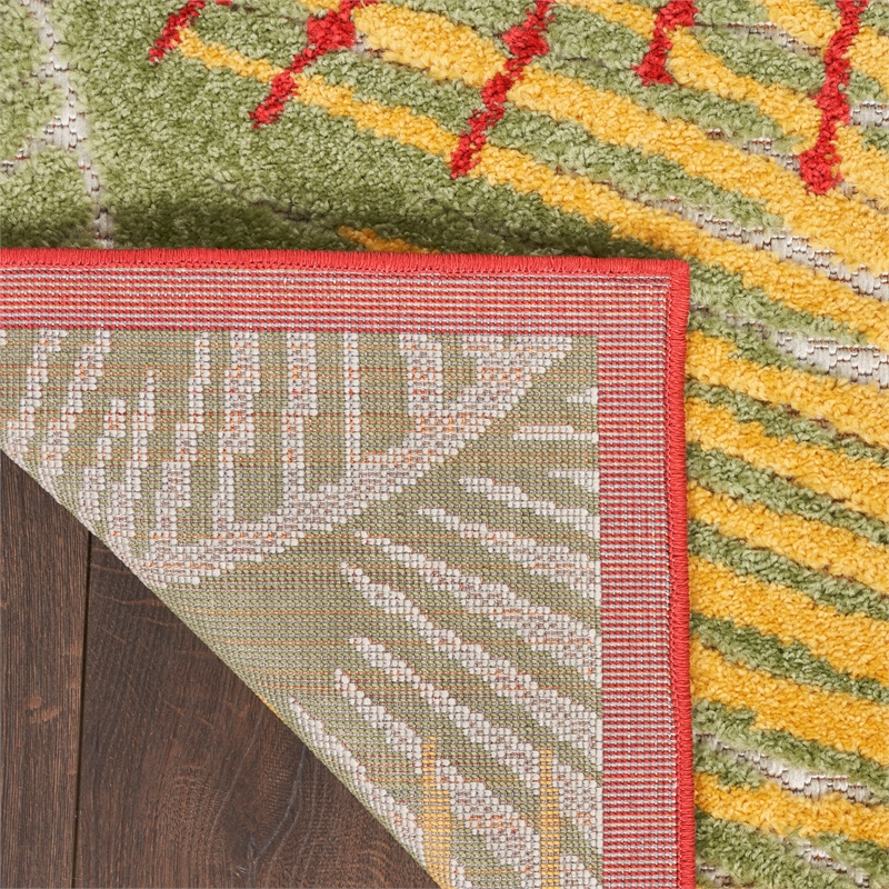 Pemberly Row Contemporary 8' x 10' Fabric Multicolor Area Rug