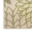 Pemberly Row 8' x 11' Ivory Green Fabric Tropical Area Rug (8' x 11')