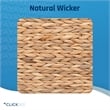 Pemberly Row Storage Trunk Farmhouse Style Large Deep Woven Natural Wicker Chest