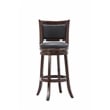 Pemberly Row Modern / Contemporary Wood Swivel Bar Stool-Cappuccino