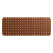 Pemberly Row Weave Wall-Mount Vegan Leather Queen Headboard in Natural Brown