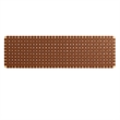 Pemberly Row Weave Wall-Mount Vegan Leather King Headboard in Natural Brown