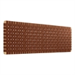 Pemberly Row Weave Wall-Mount Vegan Leather King Headboard in Natural Brown