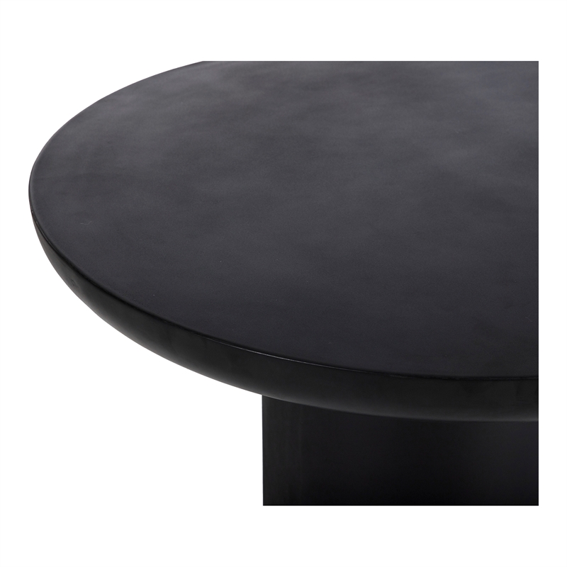 Pemberly Row Contemporary Dining Table Black Stone Dining Tables