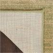 Pemberly Row Contemporary 6' Runner Green Gold Fabric Area Rug