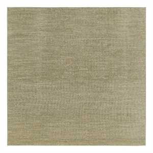 Pemberly Row Contemporary 5' x Square Green Gold Fabric Area Rug