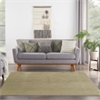 Pemberly Row Contemporary 7' x Square Green Gold Fabric Area Rug