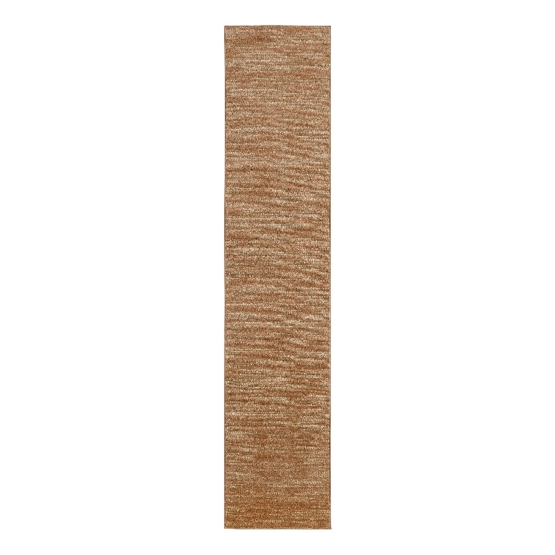 Pemberly Row Modern / Contemporary 6' Runner Rust Fabric Area Rug