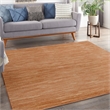 Pemberly Row Modern / Contemporary 5' x Square Rust Fabric Area Rug