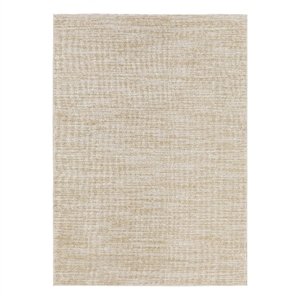 Pemberly Row Contemporary 4' x 6' Ivory Gold Fabric Area Rug