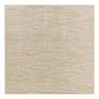 Pemberly Row Contemporary 7' x Square Ivory Gold Fabric Area Rug