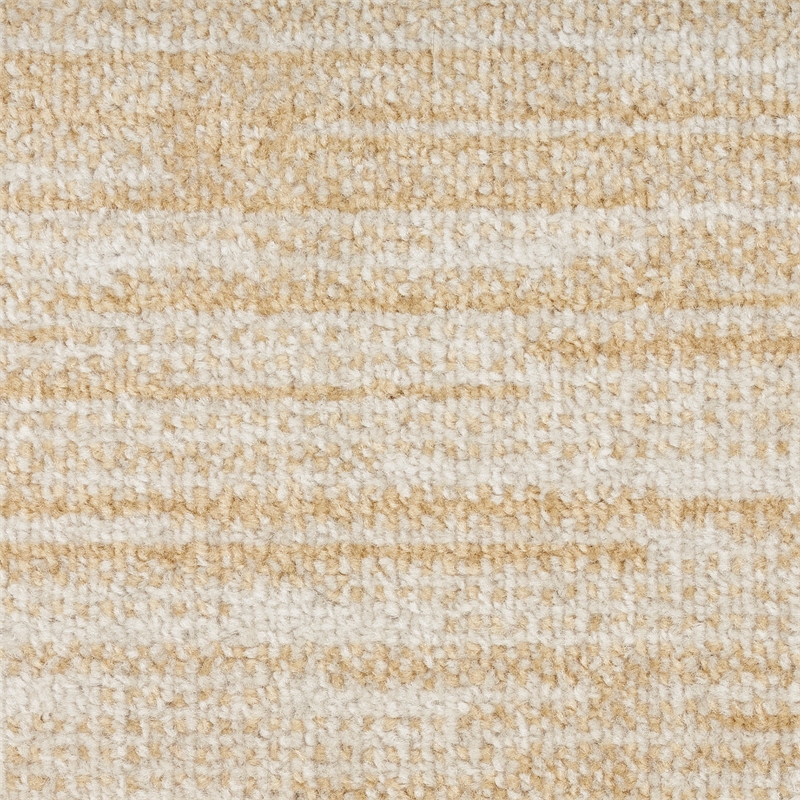 Pemberly Row Contemporary 9' x 12' Ivory Gold Fabric Area Rug