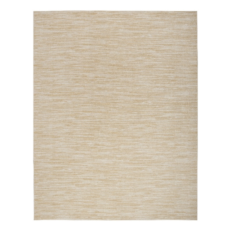 Pemberly Row Contemporary 9' x 12' Ivory Gold Fabric Area Rug