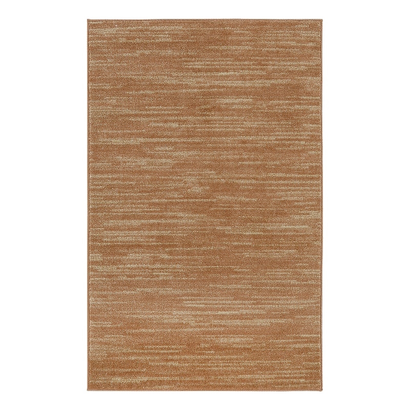 Pemberly Row Modern / Contemporary 3' x 5' Rust Fabric Area Rug