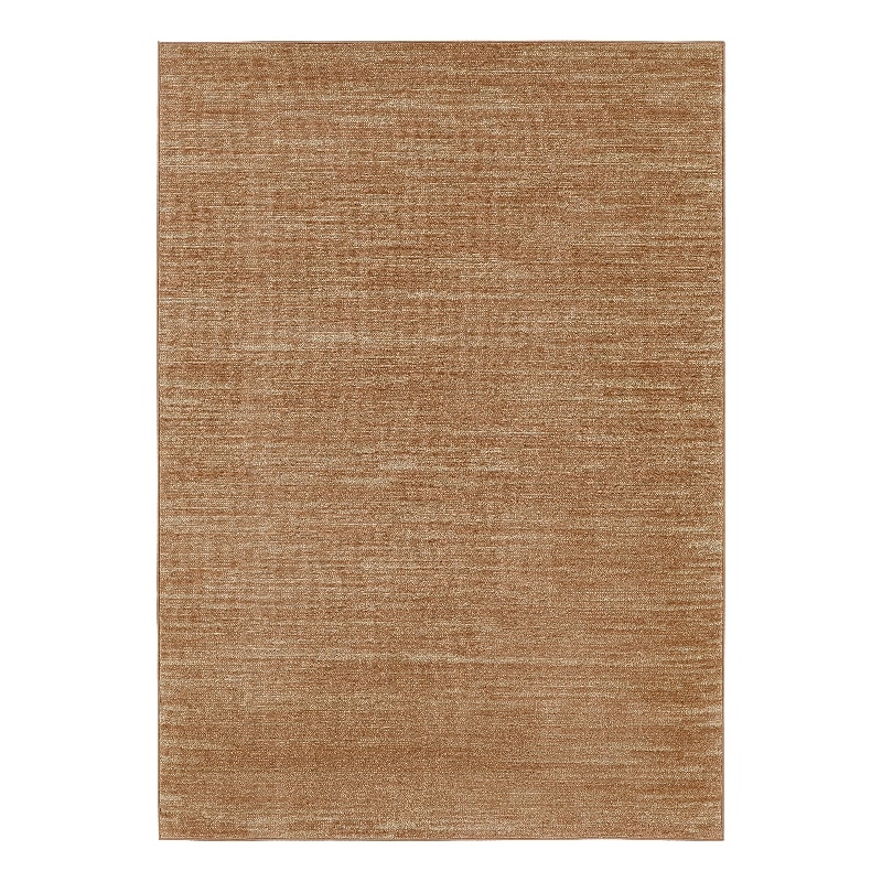 Pemberly Row Modern / Contemporary 4' x 6' Rust Fabric Area Rug