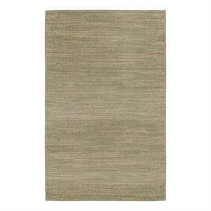 Pemberly Row Contemporary 3' x 5' Green Gold Fabric Area Rug