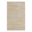 Pemberly Row Contemporary 3' x 5' Ivory Gold Fabric Area Rug