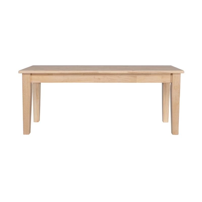 Pemberly Row Modern / Contemporary Wood Dining Bench-Blonde Oak