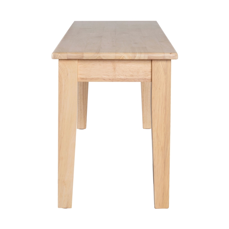 Pemberly Row Modern / Contemporary Wood Dining Bench-Blonde Oak